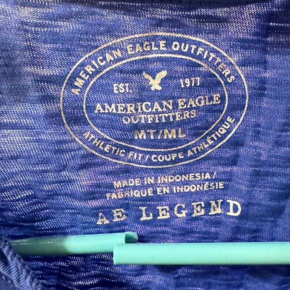 American Eagle Blue Tee Size M - Picture 3 of 3